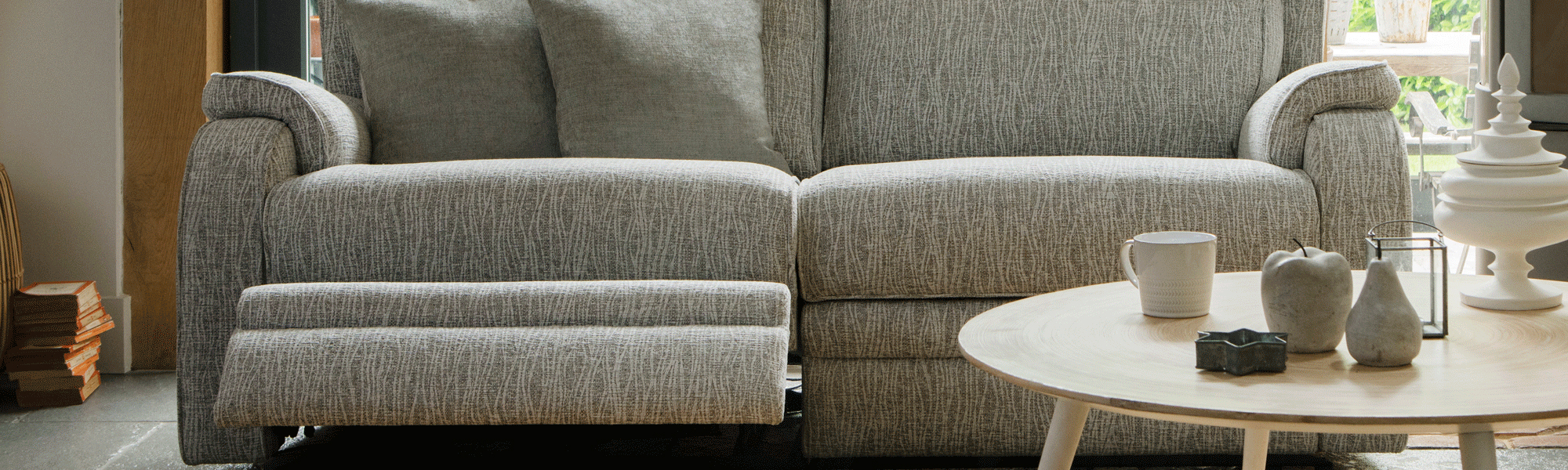 Fabric 2 Seater Recliner Sofas