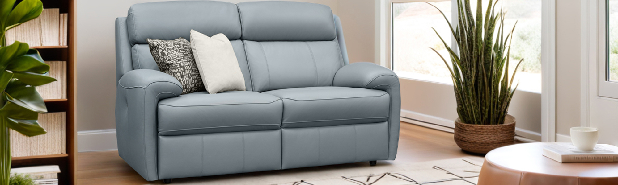 Leather 2 Seater Sofas