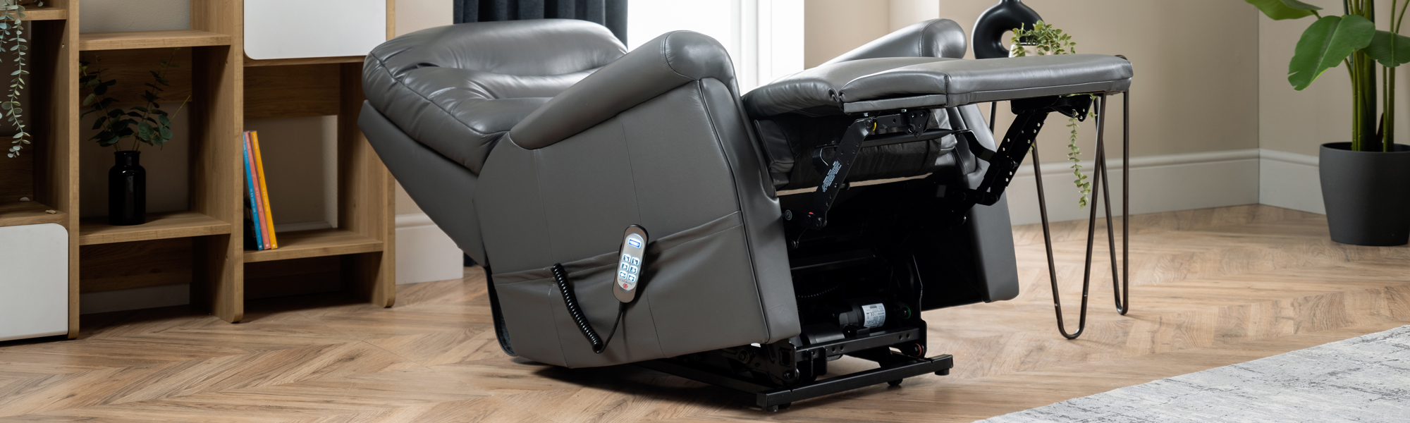 Leather Rise and Recline Chairs