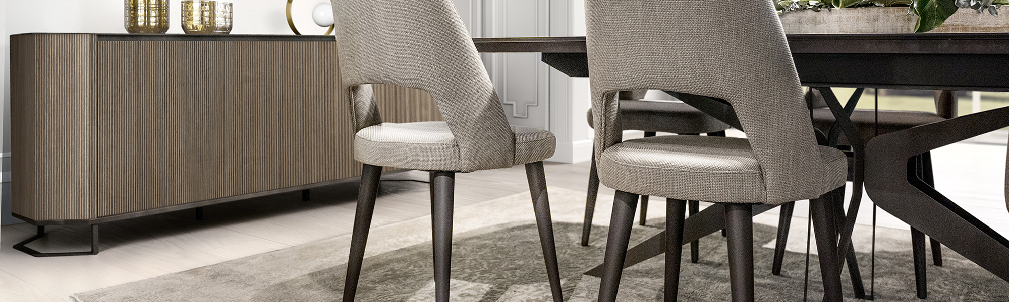 Wood, Leather & Cushioned Dining Chairs