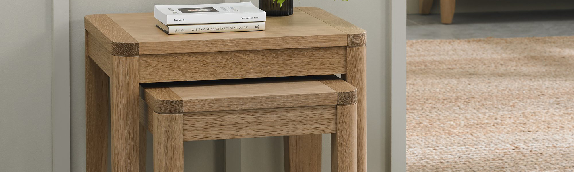 Oak, Mahogany & Walnut Nests of Tables