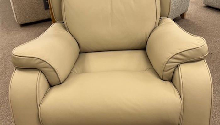 Boston Leather Power Recliner Chair