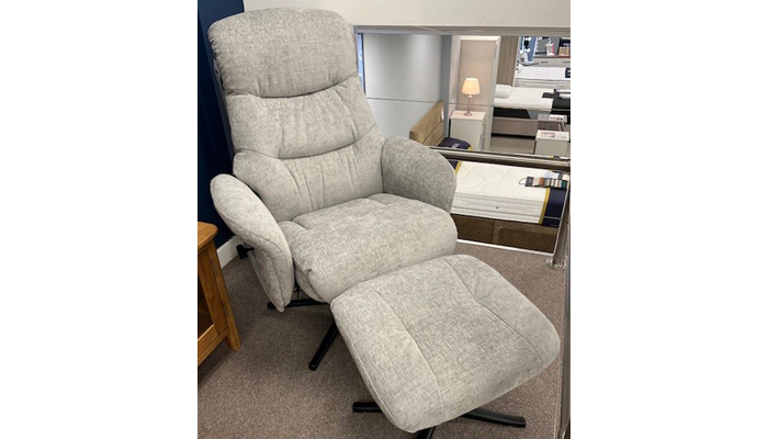 Swivel Recliner Chair And Stool Set