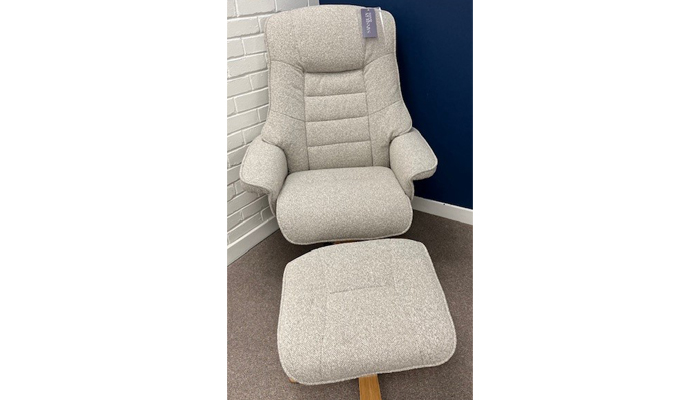Swivel Recliner Chair And Stool Set
