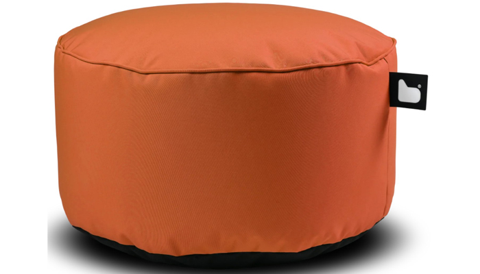 Indoor And Outdoor B Poufe In Orange